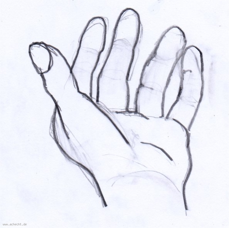 Kunst und so: Hand-Skizze-1: Hand, Skizze