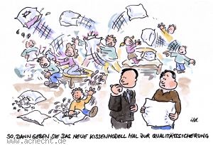 Cartoon: Qualitätssicherung