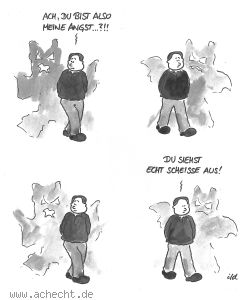 Cartoon: Du bist also meine Angst