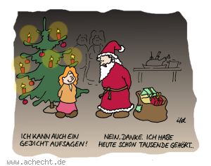 Cartoon: Ich hab heute schon tausend gehört