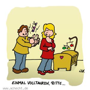 Cartoon: Einmal volltanken
