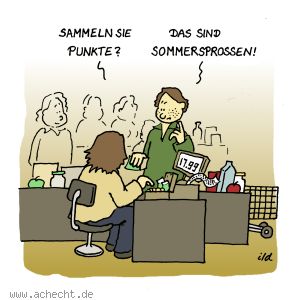 Cartoon: Sammeln Sie Punkte