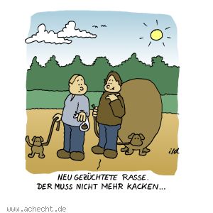 Cartoon: Neu gezüchtete Rasse