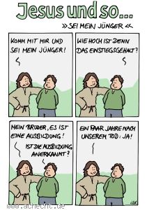 Cartoon: Sei mein Jünger