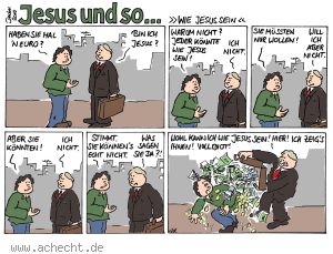 Cartoon: Wie Jesus sein