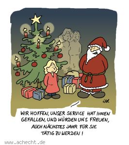 Cartoon: Service hat gefallen
