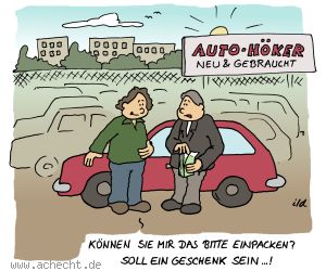 Cartoon: Bitte einpacken