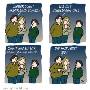 Cartoon: Ja wir sind schuld