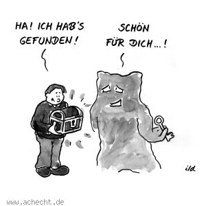 Cartoon: Angst - Ich hab's gefunden