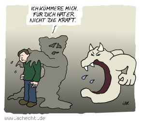 Cartoon: Ich kümmere mich