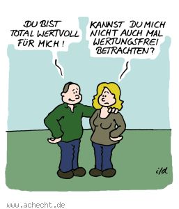 Cartoon: Wertvoll für mich