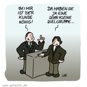 Cartoon: Kunde König