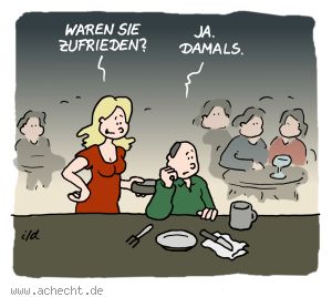 Cartoon: Waren sie zufrieden