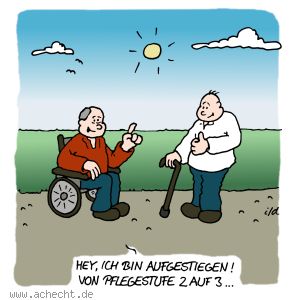 Cartoon: Aufgestiegen