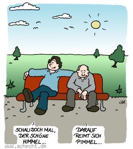 Cartoon: Der schöne Himmel