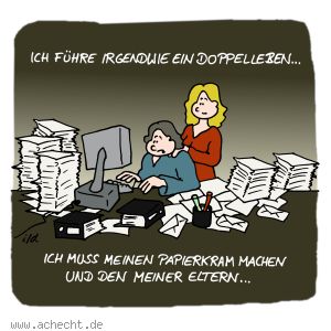 Cartoon: Doppelleben