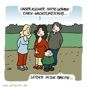 Cartoon: Wachstumsschub