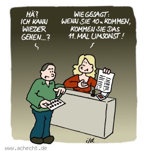 Cartoon: Wieder gehen