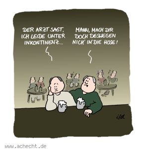 Cartoon: Inkontinenz
