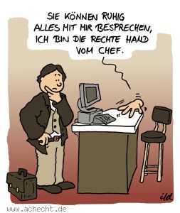 Cartoon: Rechte Hand (Remake)