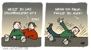Cartoon: Synchronizität