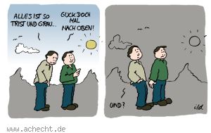 Cartoon: Trist und Grau