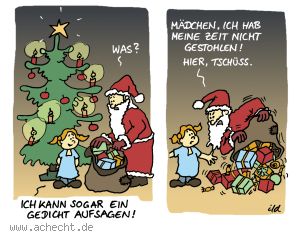 Cartoon: Zeit nicht gestohlen