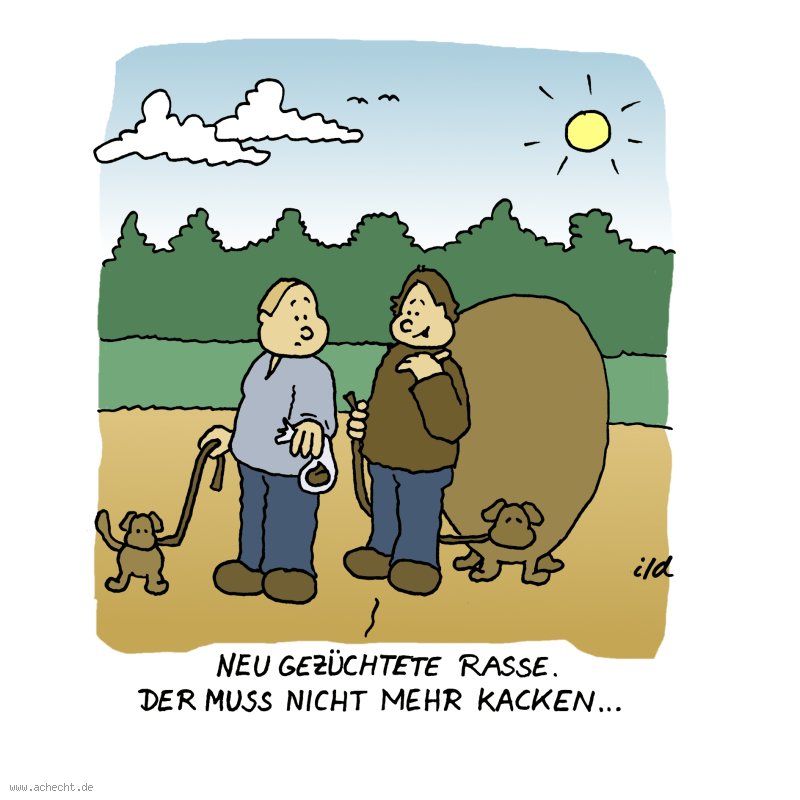 Cartoon: Neu gezüchtete Rasse