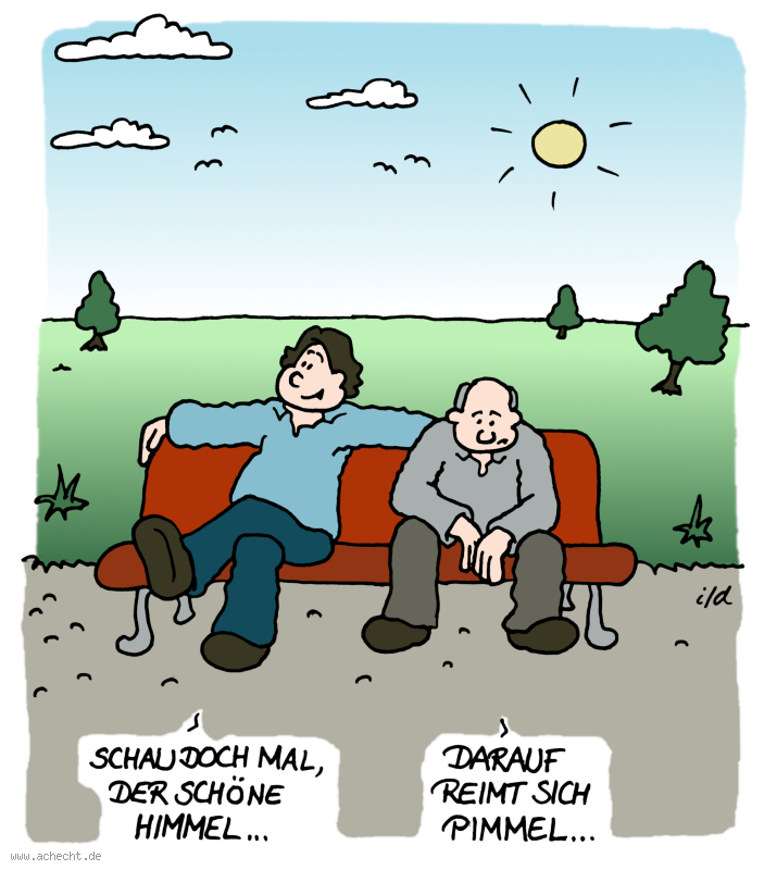 Cartoon: Der schöne Himmel