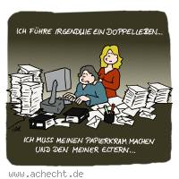 Cartoon: Doppelleben
