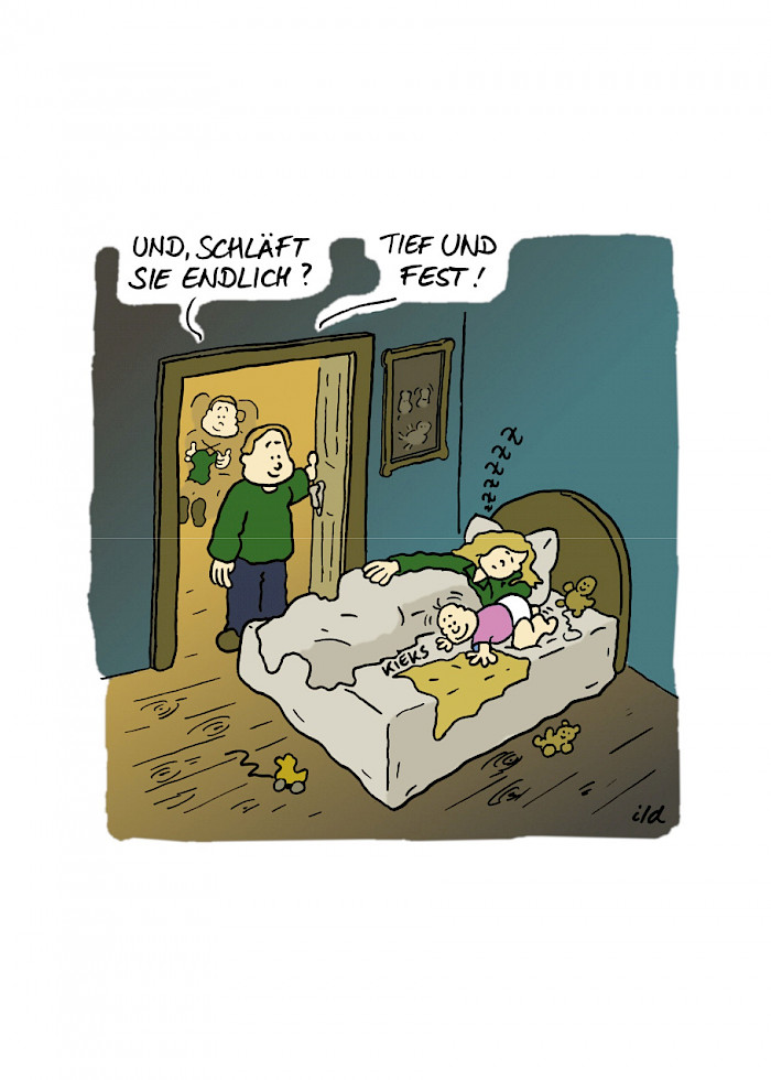 Sie schläft